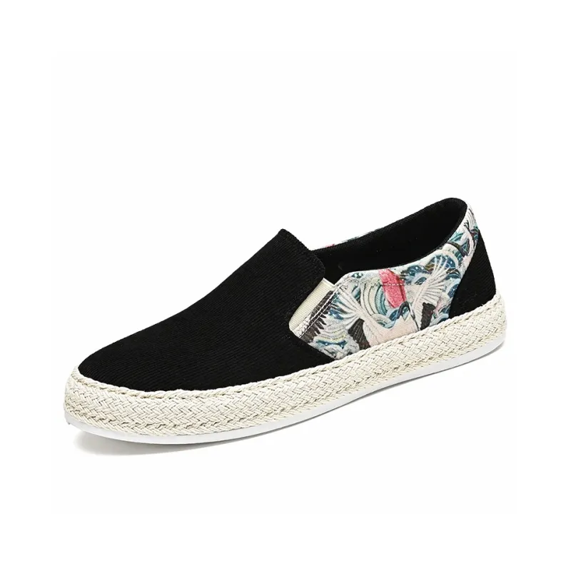 Frank Mully Espadrilles Men Black/Green/Beige-2