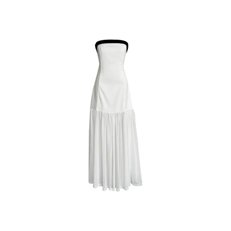 OZVO Sleeveless Dresses Women's White-0