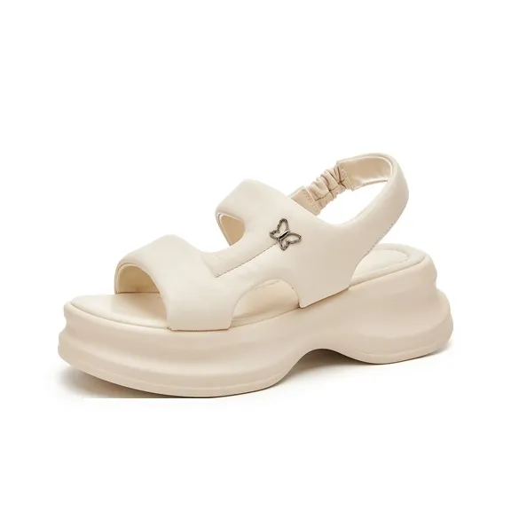 Millies Beach Sandals Women's Black, Beige-5