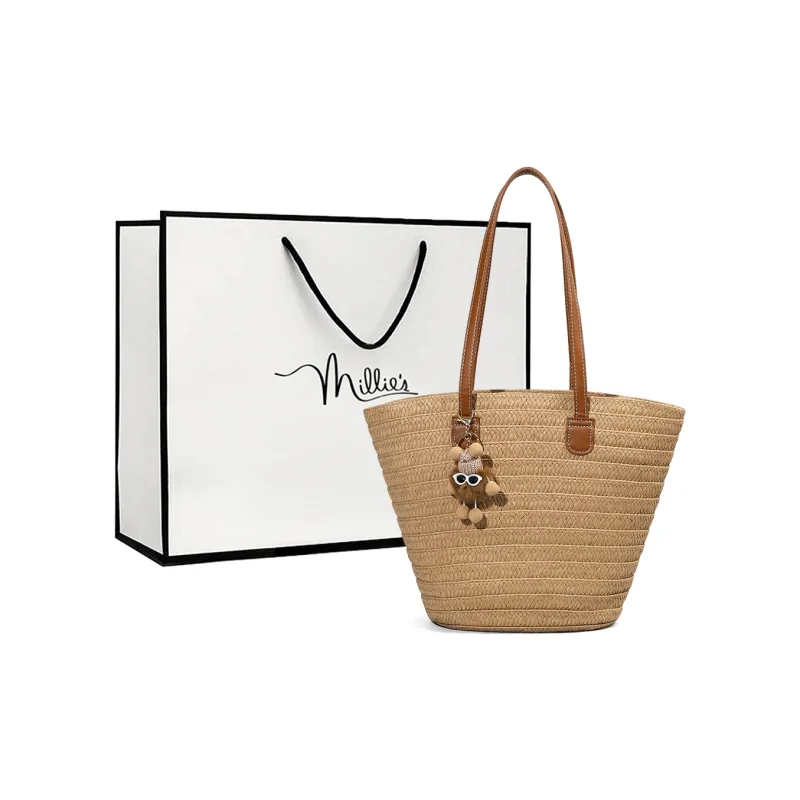 MILLIE'S Fabric Portable Underarm Shoulder Bag Regular Women's Khaki-0