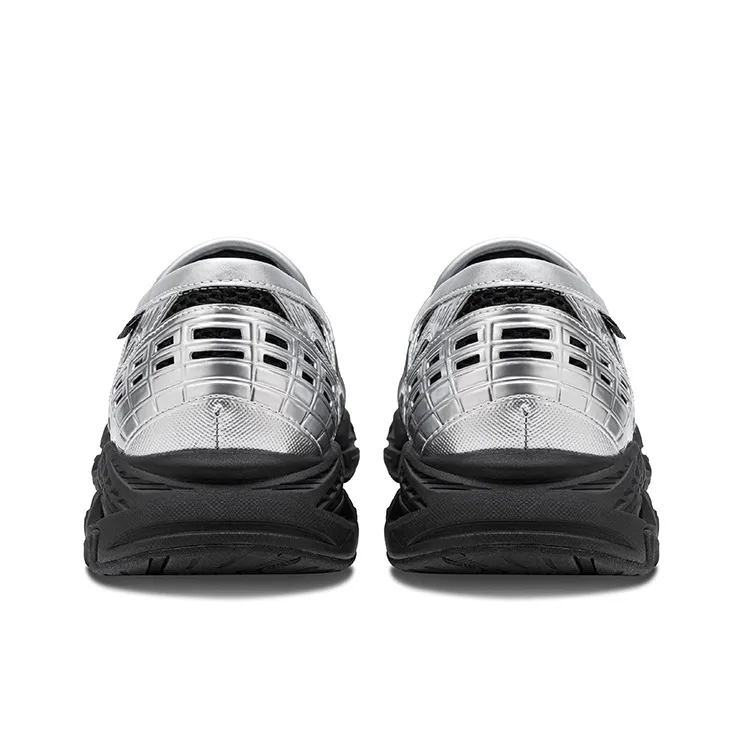 Sze Sports Loafers Lightweight, Breathable, And Slip Resistant Low Top Casual Shoes Unisex Black Silver-4