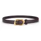 Coffee with Gold Buckle in Stone Ellipse Style