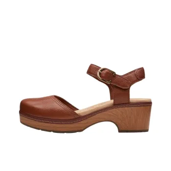 Clarks Paizlee Bay Chunky Heel High Heels 4.76cm Women's Brown