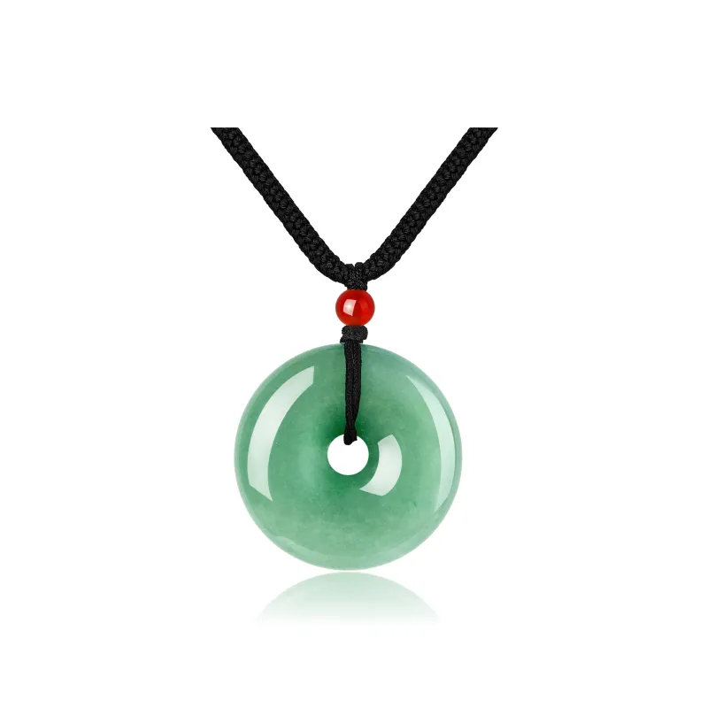 Lao Feng Xiang Natural Aventurine Necklaces Unisex-0