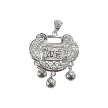 Shunqin Silver Building 999 Fine Silver Pendants Women's