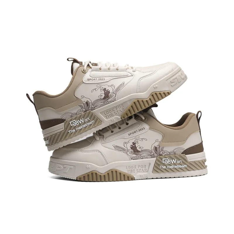 LONGDUIZHANG Slip Resistant Cushioning Abrasion Resistant Breathable Low Top Skateboard Shoes Unisex-2