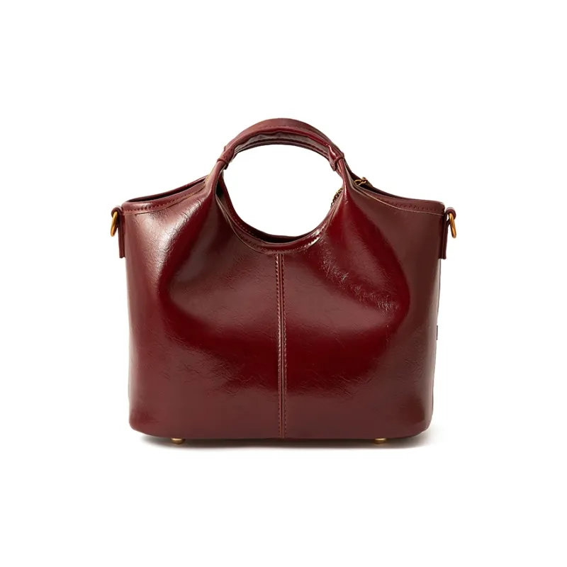 Vigno Synthetic Leather Handbag, One Shoulder, Crossbody Bag Regular Women's Red-5