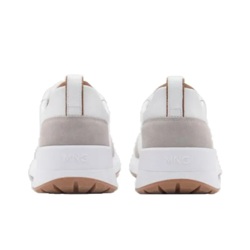 MANGO Low Top Casual Shoes Men's White-3
