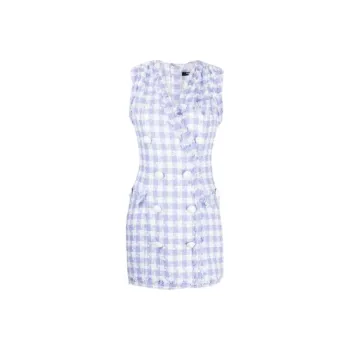 BALMAIN Sleeveless Dresses Women's Purple