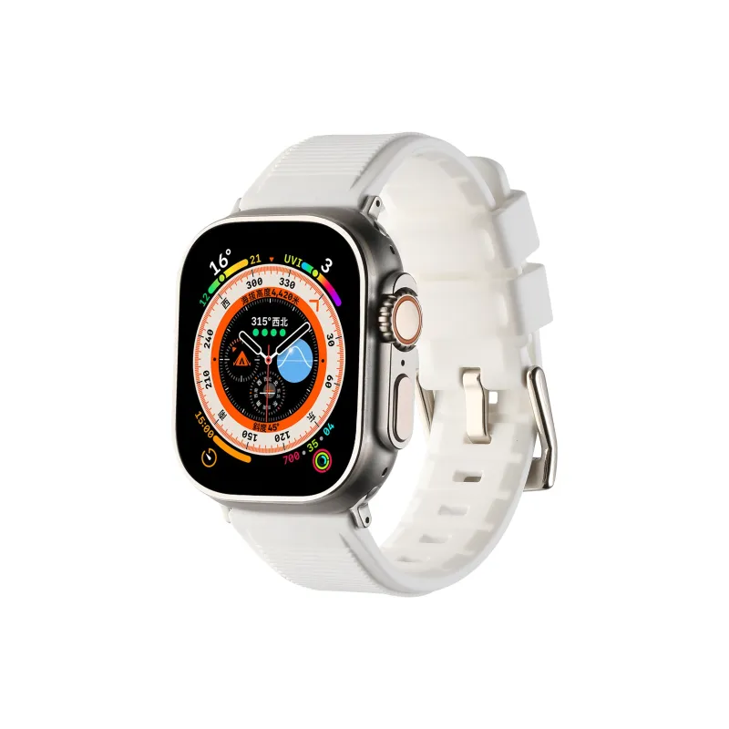KVZUVUU Apple Compatibility Watch Band Silicone Material-7