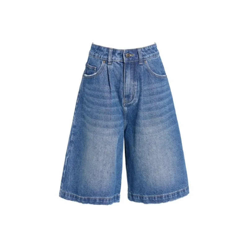 ZXZA Denim Shorts Women's Vintage Blue-0