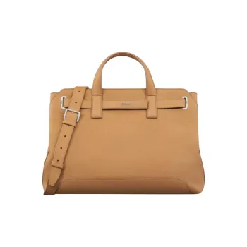 DIOR Calfskin Tote Bag, Shopping Bag, Handbag Medium Size Men's Brown