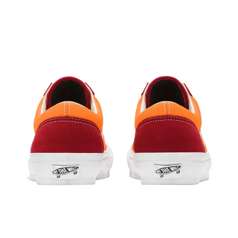 Vans Premium Old Skool Low Top Skateboard Shoes Unisex Orange-3