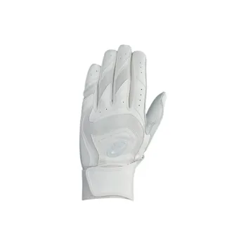 Asics Baseball Gloves Batter's Glove Leather Men's White