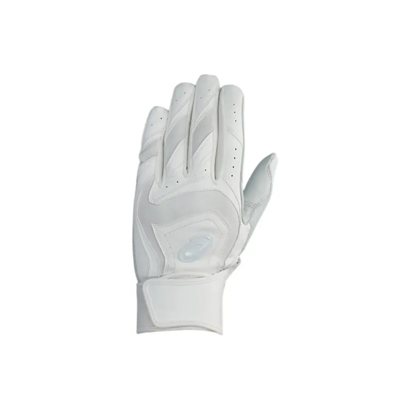 Asics Baseball Gloves Batter's Glove Leather Men's White-0