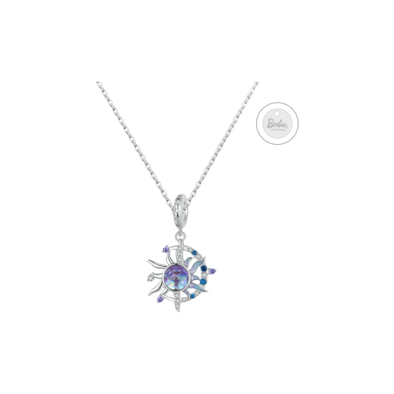 Barbie 925 Sterling Silver Necklaces Women's Silver-0