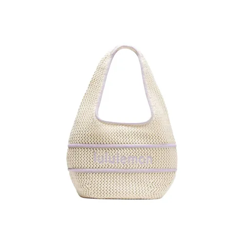 Lululemon Polyester One Shoulder Handbag Regular Women's Light Ivory White Lavender Frost