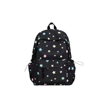 AIBAG Nylon Backpack Unisex Black/Yellow/Green/Blue/Pink