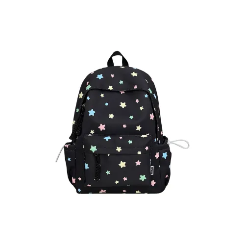 AIBAG Nylon Backpack Unisex Black/Yellow/Green/Blue/Pink