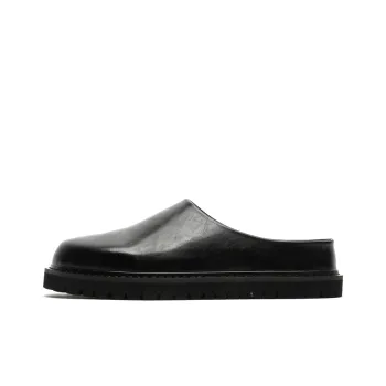 FAPAI Abrasion Resistant Closed Toe Slippers Men's Black