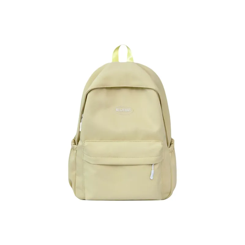 AIBAG Nylon Backpack Unisex White/Black/Yellow/Green/Blue-10