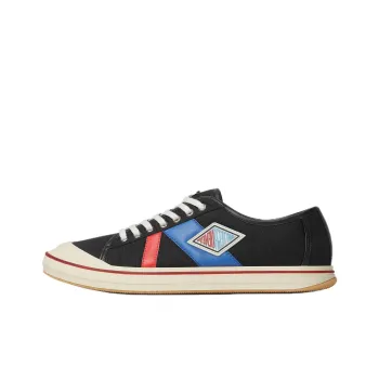 Bottega Veneta Eliot Low Top Canvas Shoes Men's Black