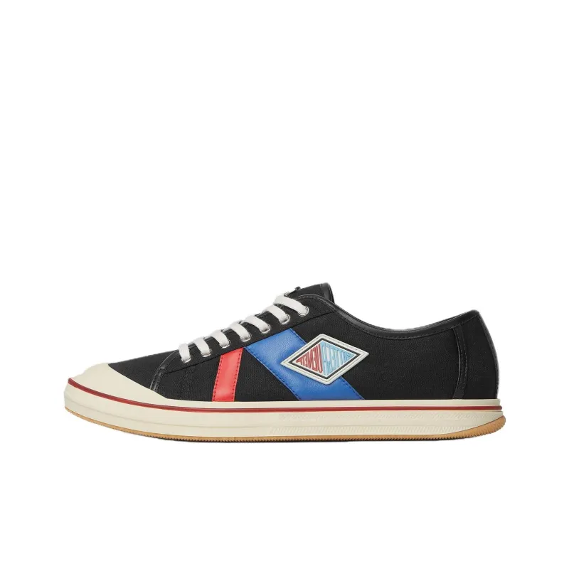 Bottega Veneta Eliot Low Top Canvas Shoes Men's Black-0