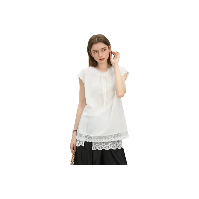 FANSILANEN Shirts Women's Morning Mist White-0
