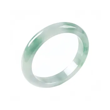 MY WORLD BEGINS AND ENDS WITH YOU Natural Tianshan Jade Bangles Women's