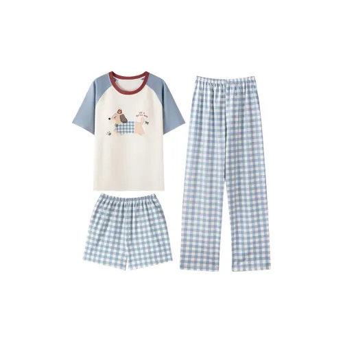 XIAFENYAN Pajama Set Women's Blue