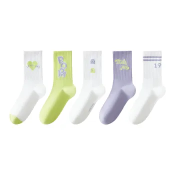 Ordifen Mid Calf Socks Women's 5 Pack