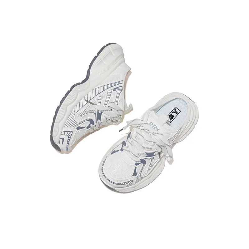 RENBEN Slip Resistant Abrasion Resistant Closed Toe Slippers Women's Beige Gray-5