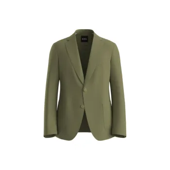HUGO BOSS SS25 Business Suit Coat Men's Green