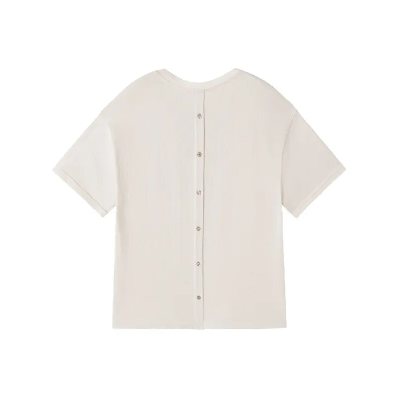 XIANGYING Drop Shoulder Sleeve T Shirt Women's-1