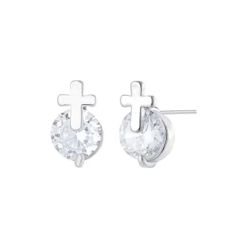 MISS XIA JWY S925 Silver Stud Earrings Women's
