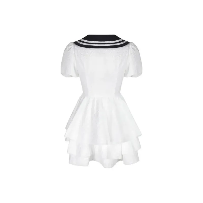 Mu Xiao Xin Short Sleeved Dress Women's-1