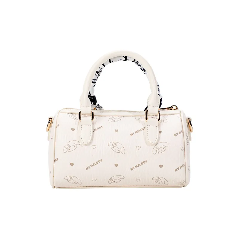 MESUCA Sanrio Melodi Synthetic Leather One Shoulder Portable Boston Bag Women's Pink-19