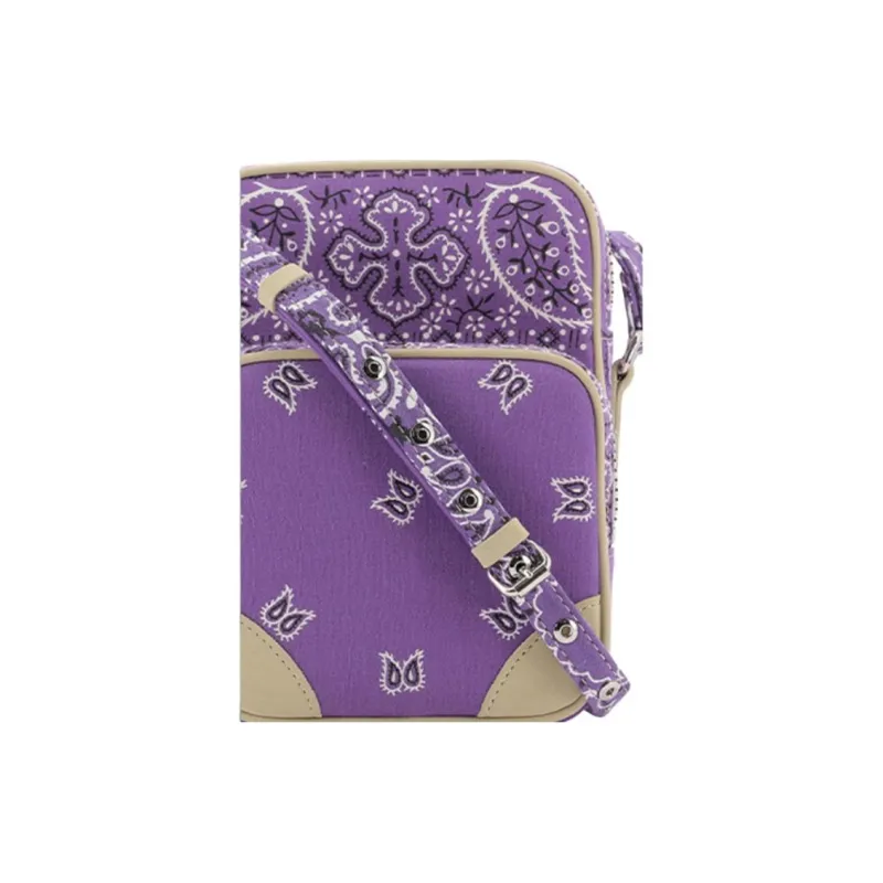 READYMADE Cotton Shoulder Bag Men's Purple-4