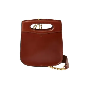 SOEUR Leather One Shoulder Handbags Women's Cognac
