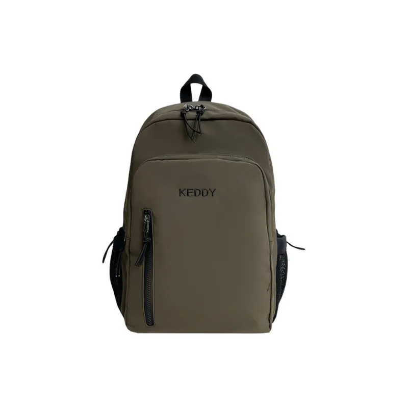Yalu Nylon Fabric Backpack Regular Unisex White/Black/Coffee/Brown-14