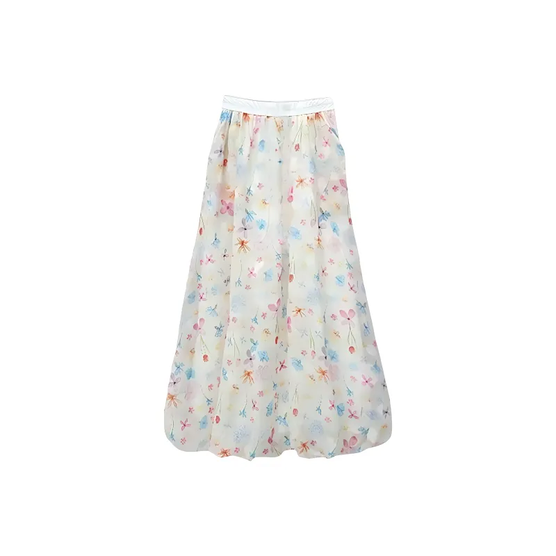 KKX Casual Long Skirts Women's Multicolor-1