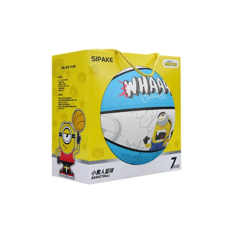SIPAKESPORT x MINIONS PU Basketball WHA Blue White Size 7 Training Unisex-6