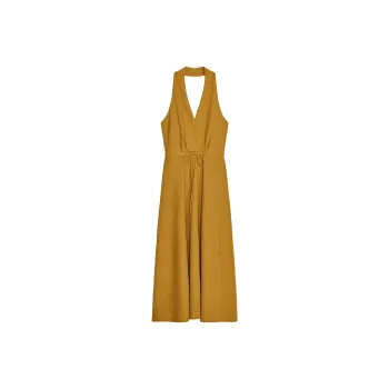 ZARA Slip Dresses Women's Mustard