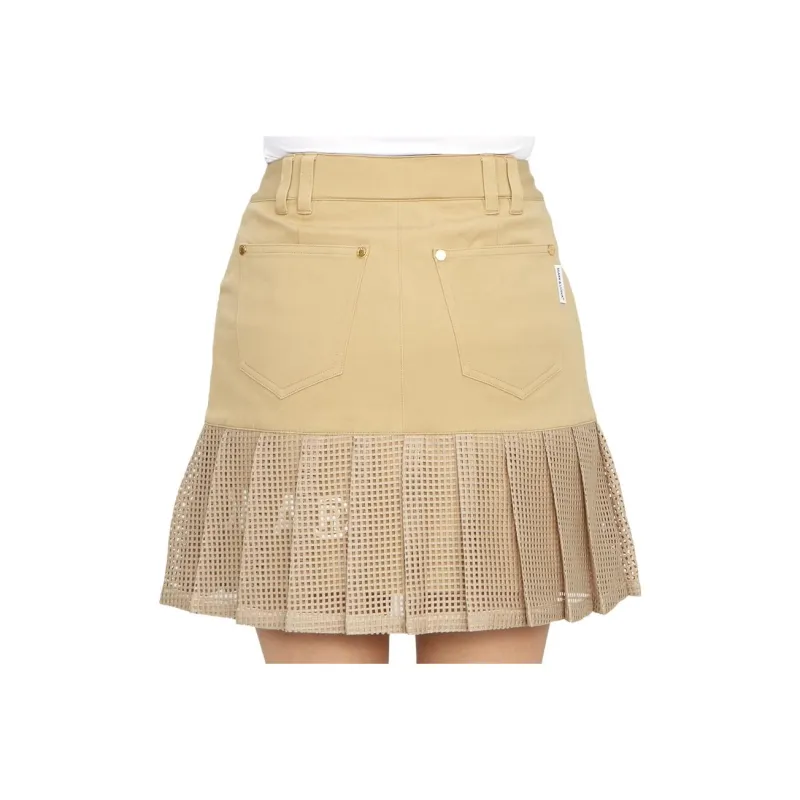MARK & LONA Casual Short Skirts Women's Beige-1