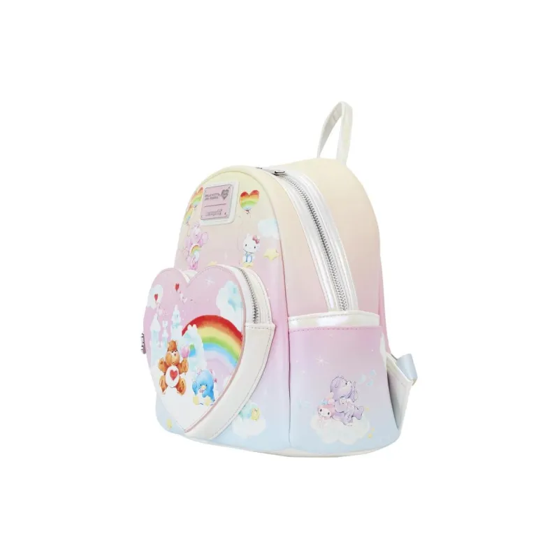 Sanrio ×Care Bears Collaboration Hello Kitty Vegan Leather Backpack Mini Women's Multicolor-2