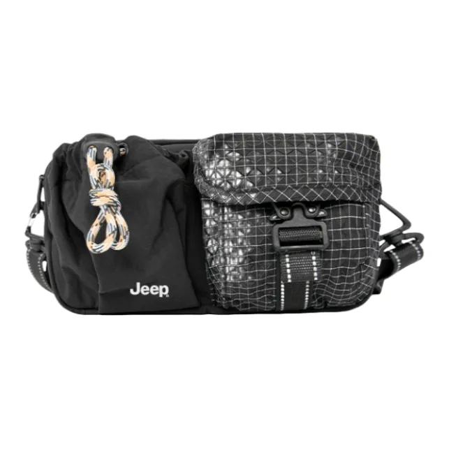 Jeep Nylon Shoulder Bag Regular Unisex Yellow/Black-4