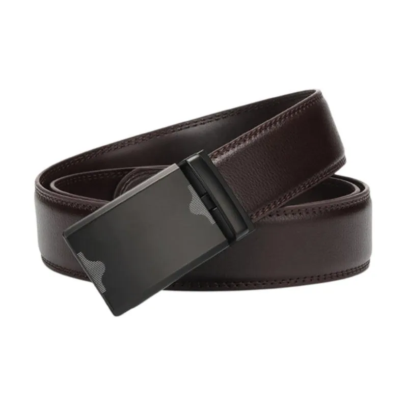 JEANSWEST Split Cow Leather Belts Men's 3.4CM-3