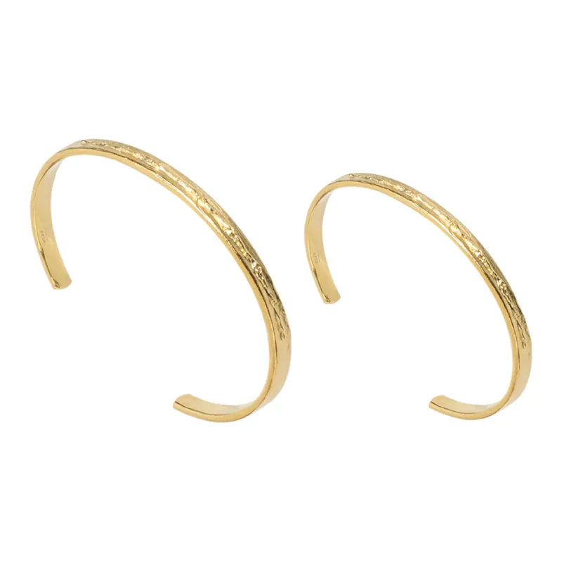 M.Wong 925 Sterling Silver, Adjustable Opening Yinyu Bangle Unisex-8