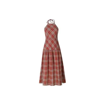 DOSOHEB Slip Dresses Women's Red