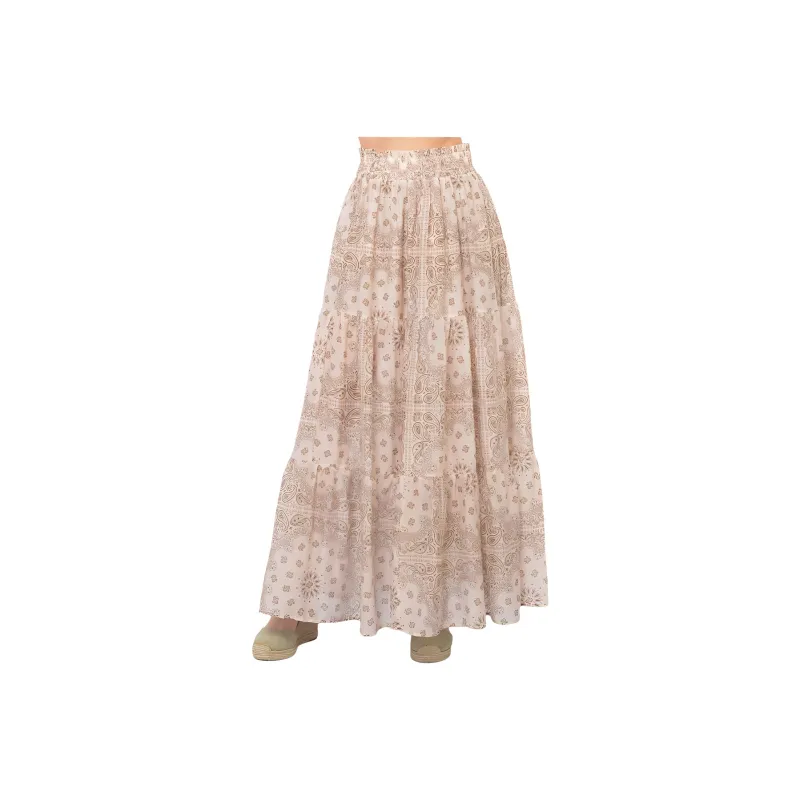 MC2 Saint Barth Cheyenne Pleated Long Skirt-2